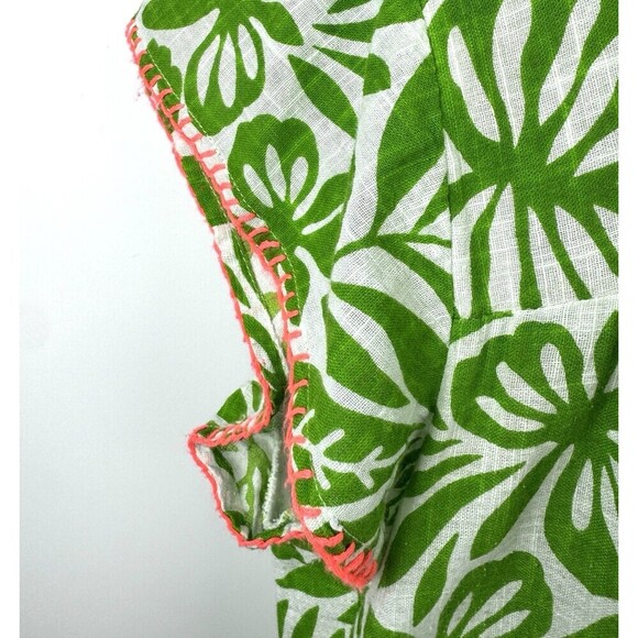 Uncle Frank 100% Cotton Birds of Paradise Beachy Tiered Midi Dress, Sz. L-XL - Picture 3 of 15